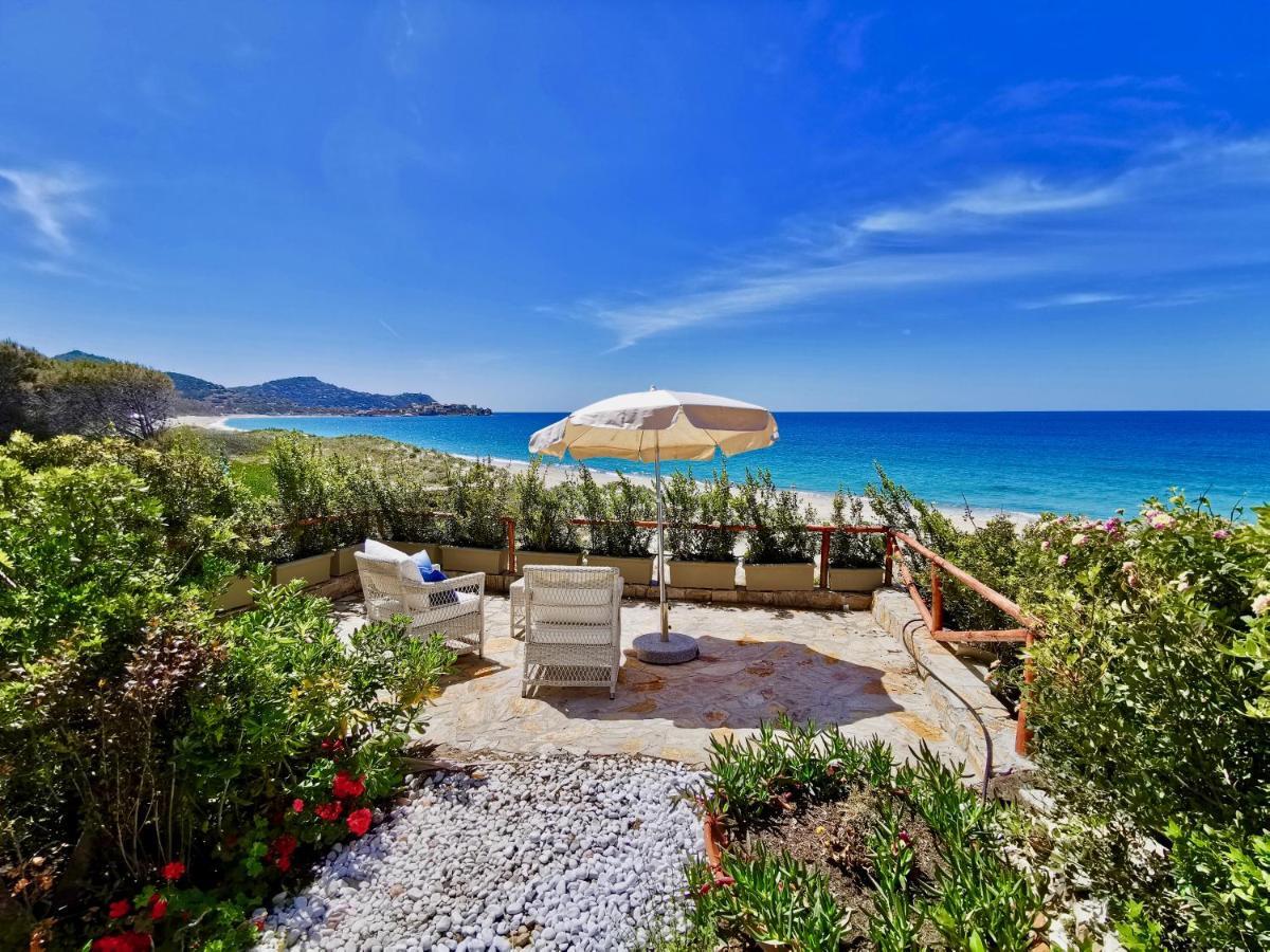 شقة Beachfront House Geremeas Sardegna المظهر الخارجي الصورة